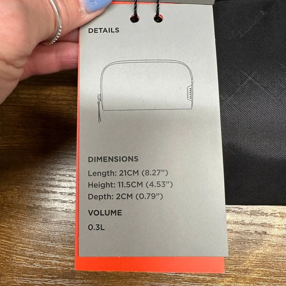 NEW Alpaka Flight Pouch Black Knight EPLX200 Travel Sling Bag Organizer NWT